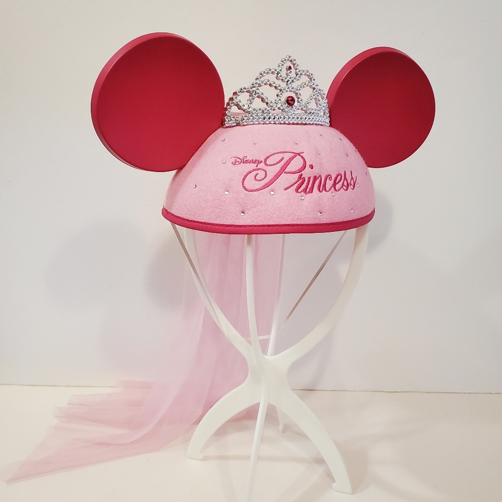 Disney Parks - Minnie Mouse Princess Ears Hat with Tiara and Veil